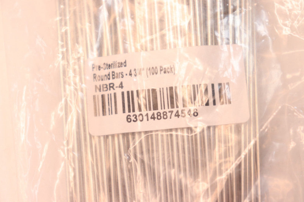 (100-Pk) Pre-Sterilized Round Bars 4-3/4" NBR-4
