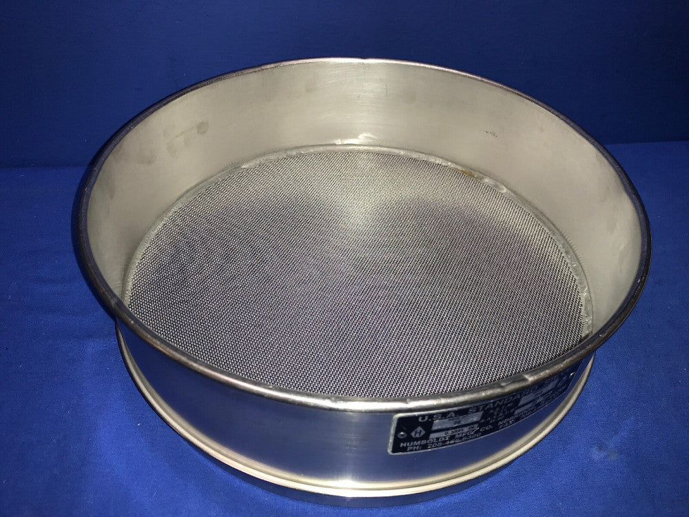 HUMBOLDT No. 20 USA Standard Testing Sieve, STAINLESS STEEL 12"Dia x 3-1/4"Deep