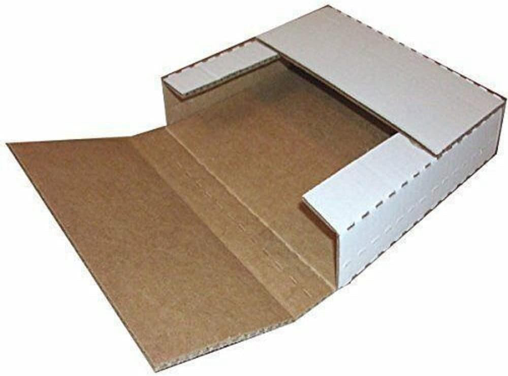 25 LP Premium Record Closes At 1/2" Or 1" Depth, Holds 1 - 4 Albums, White 