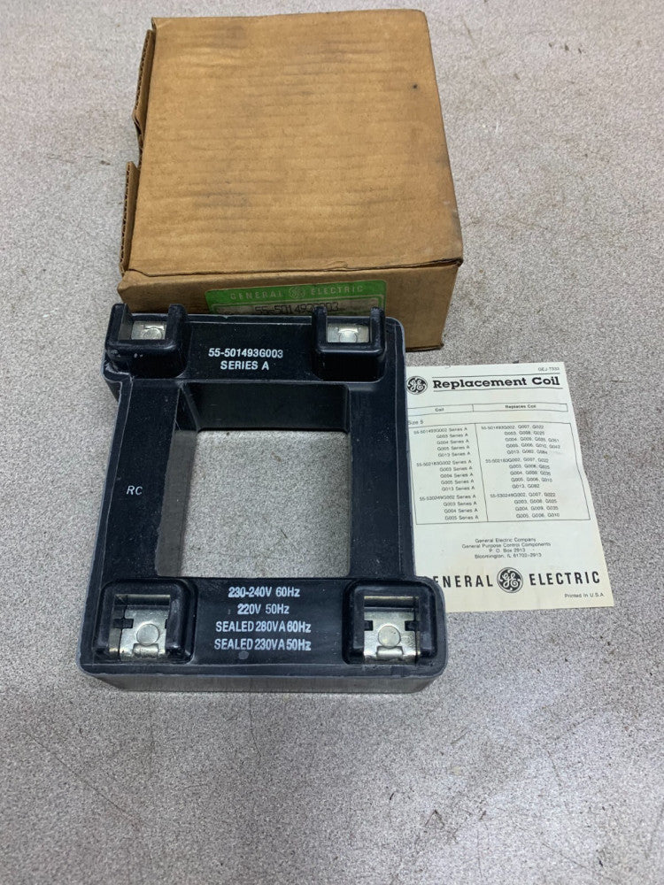 NEW IN BOX GENERAL ELECTRIC 220-240V. COIL 55-501493G003