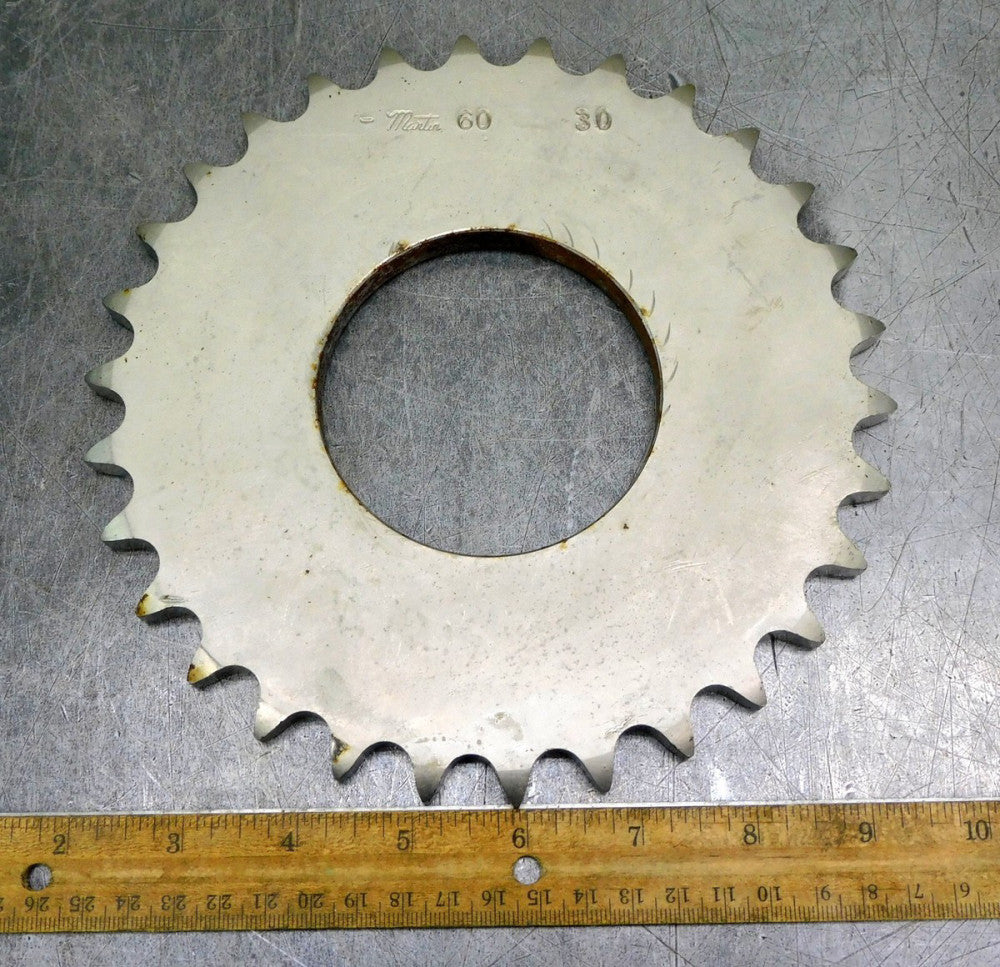 Martin 60A30 A-Plate Roller Chain Sprocket #60 30 Teeth 3-1/8" Bore