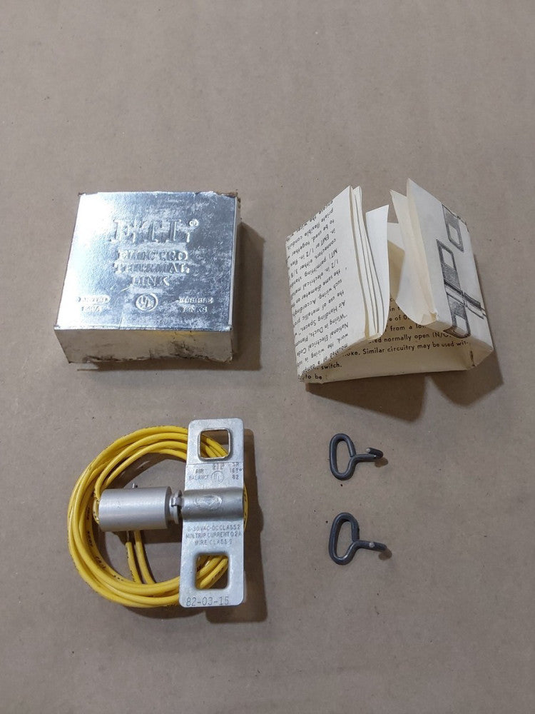 ETL Electro Thermal Link 849A  165°  6-30 VAC-DC Class 2, Wire Class 1. 82-03-15