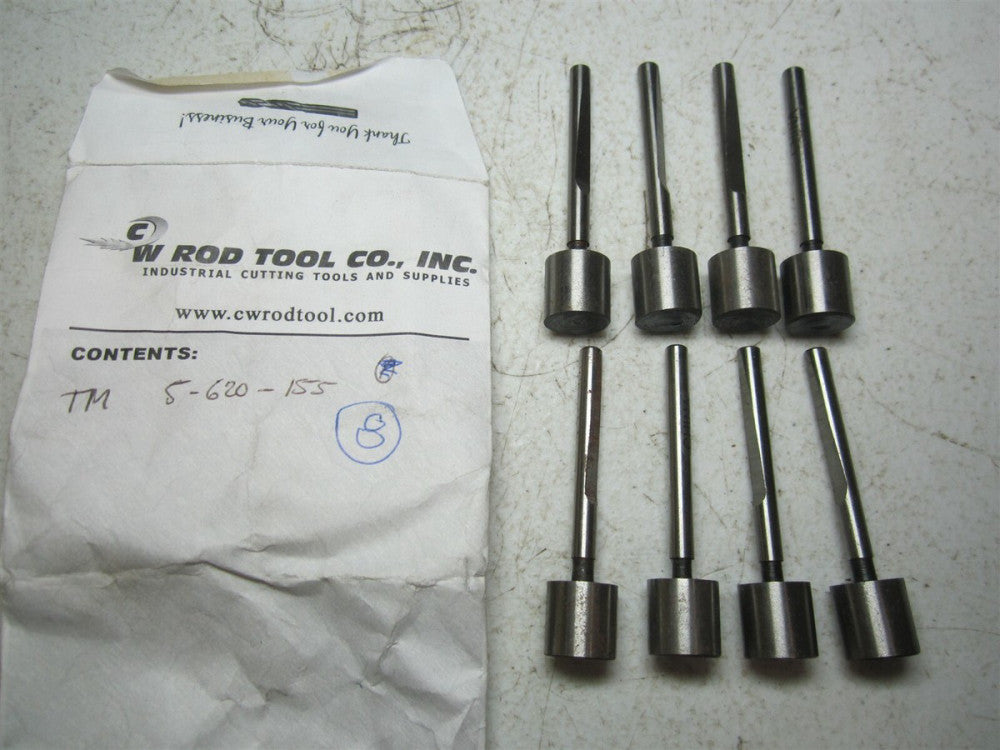 TMX (5-620-155) 17/32 Dia Carbon Steel Interchangeable Counterbore Pilot - Qty 8