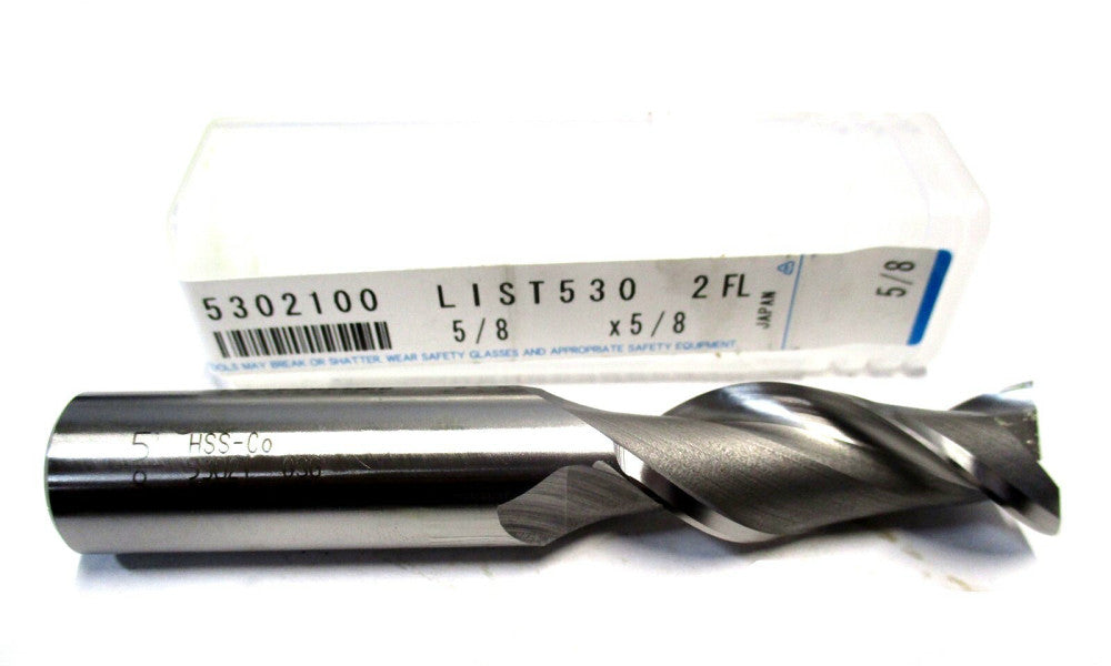 OSG (5302100) 5/8 x 1-5/8 x 3-3/4 2-Flute CC RH SE Cobalt Square End Mill