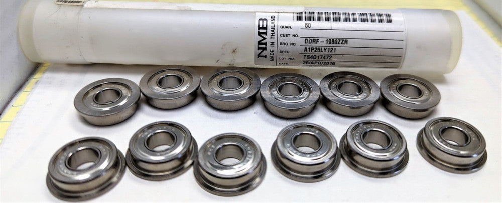 DDR-1980ZZ NMB 8 MM ID X 19 MM OD X 6 MM W Stainless Steel Radial Bearing [OF46]
