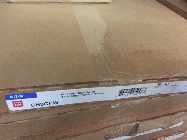 EATON - CH8CFW CH INDOOR LOADCENTER PANEL / COVER, WHITE, FITS C SIZE BOX (NEW)