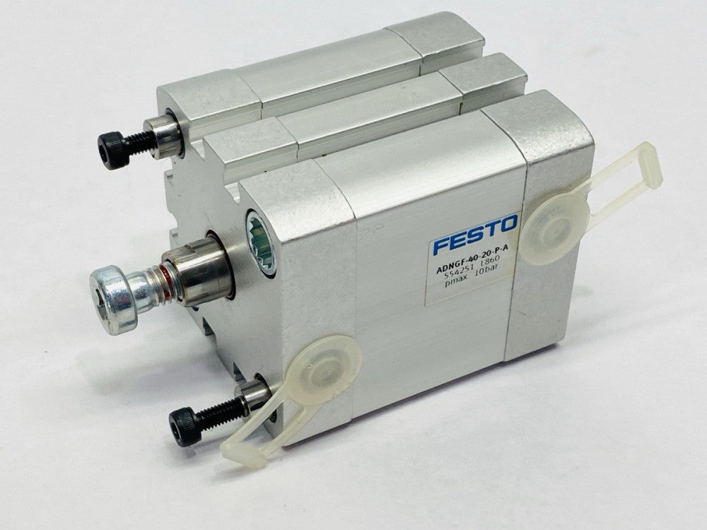 Festo ADNGF-40-20-P-A Compact Pneumatic Cylinder 40mm Bore 20mm Stroke