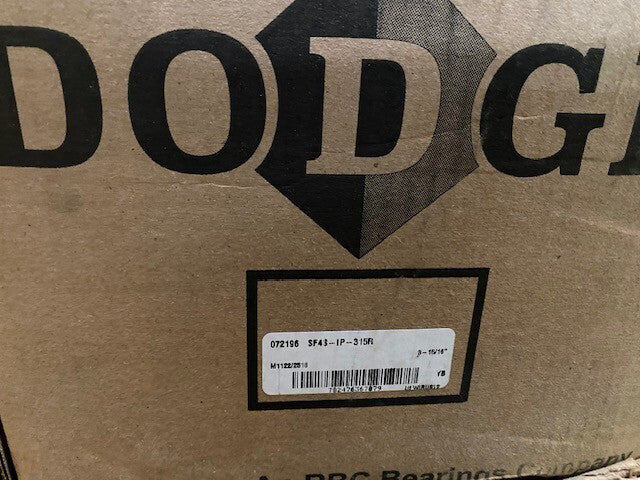 DODGE 072196 SF4S-IP-315R BEARING (NEW)