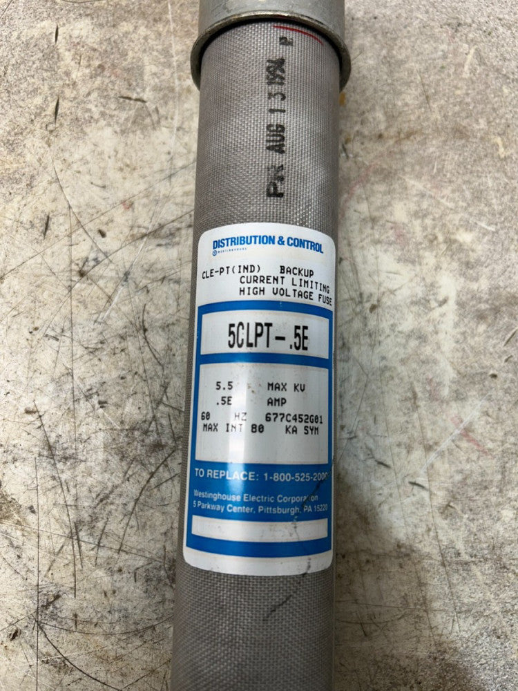 USED DISTRIBUTION & CONTROL HIGH VOLTAGE FUSE 5CLPT-.5E