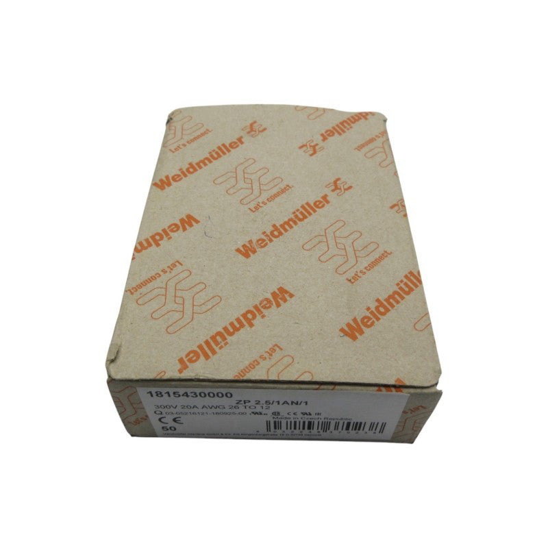 WELDMULLER 1815430000 ZP2.5/1AN/1 300V 20A (PKG OF 50) NSMP