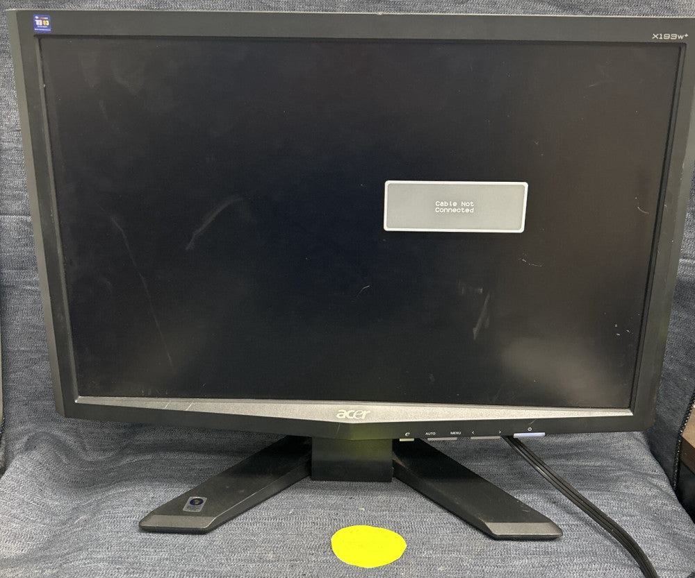ACER LCD MONITOR MODEL X193+ 100-240VAC 50/60HZ 1.5A   19" SCREEN