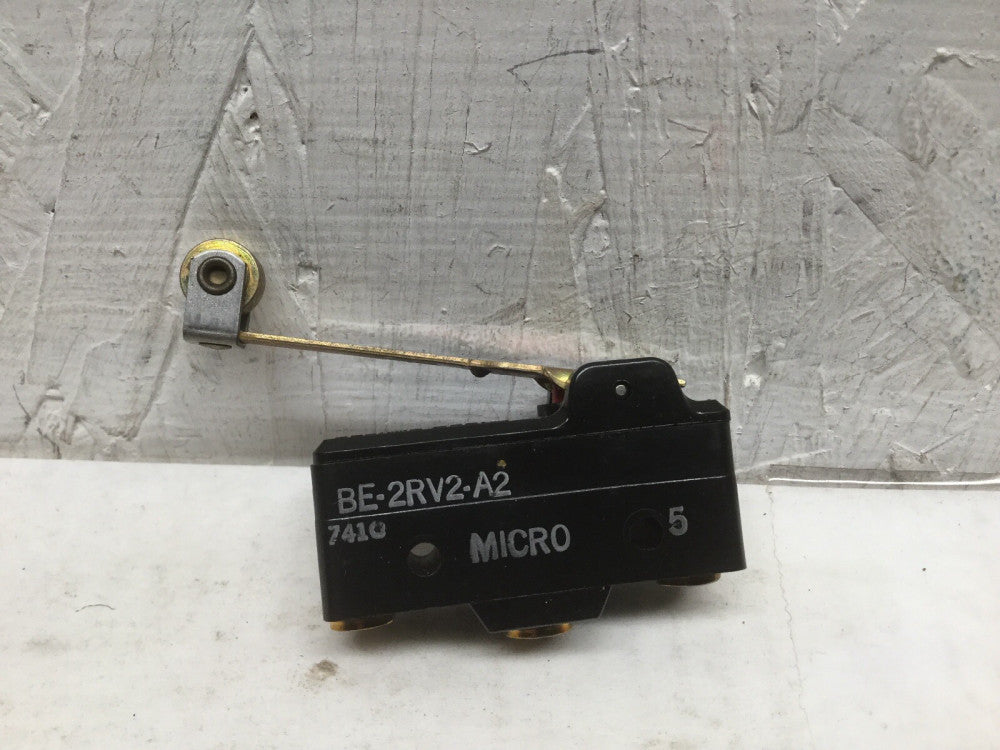 Micro Switch BE-2RV2-A2 Roller Lever Limit Switch 25A 125, 250 or 480 VAC