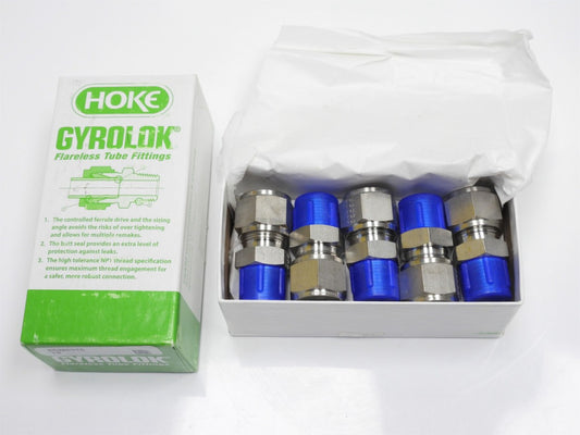 (10) Hoke Gyrolok 316 Stainless Steel 1/2 Tube OD x 3/8 NPT Male Pipe STRAIGHT C