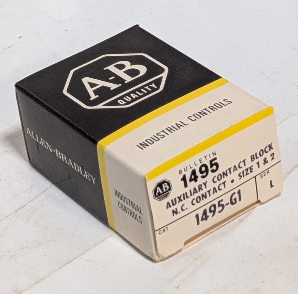 Allen-Bradley 1495-G1 Ser L Auxiliary N.C. Contact Block, Size 1 & 2, 600VAC
