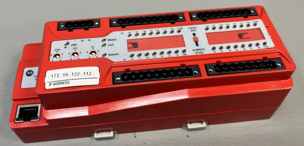 ALLEN BRADLEY GUARD I/O SAFETY INPUT MODULE 1791ES-IB16 SER A CompactBlock