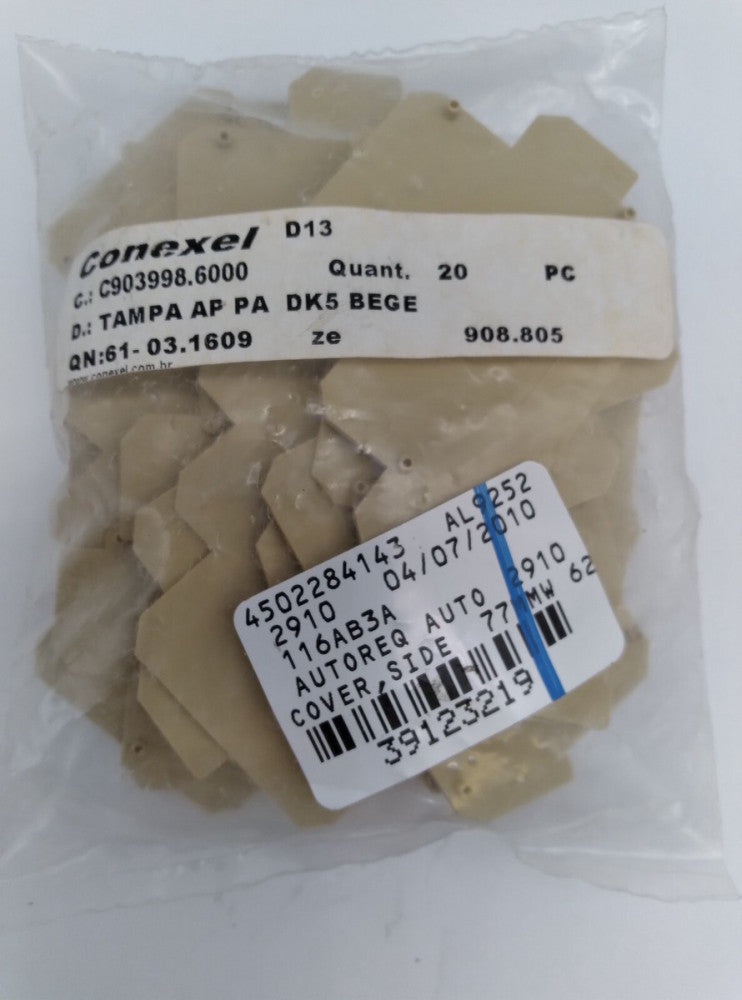 NEW Conexel C903998.6000 Terminal Block End Plate Lot of 20