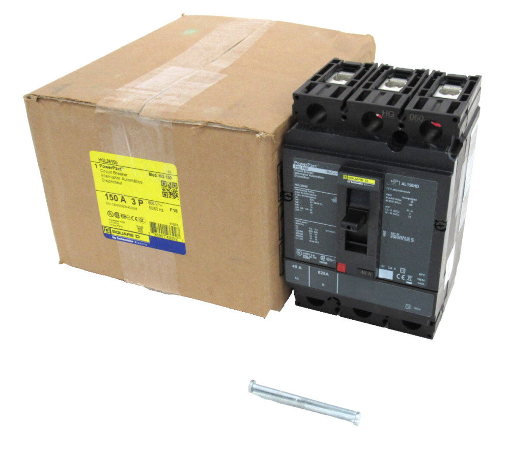 NEW SQUARE D HGL36040 CIRCUIT BREAKER 40A 3P