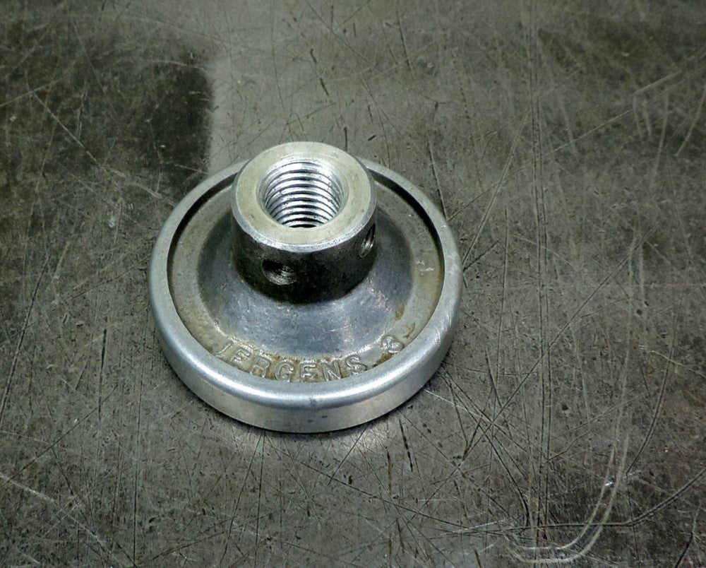 Jergens 3" Diameter  Threaded 3/4" SAE  Aluminum Knob