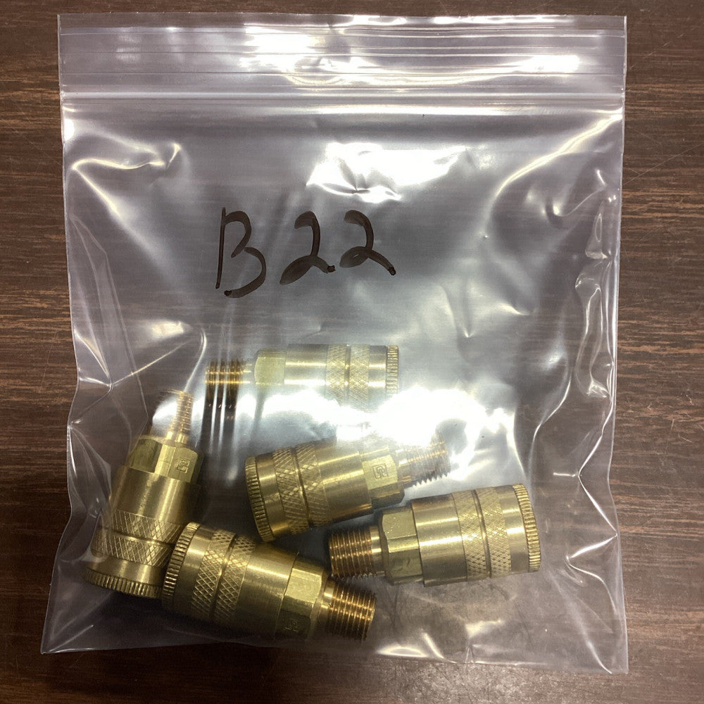 Parker B22 Quick Connect Hose Coupling, 30N261 Lot Of 5 A58