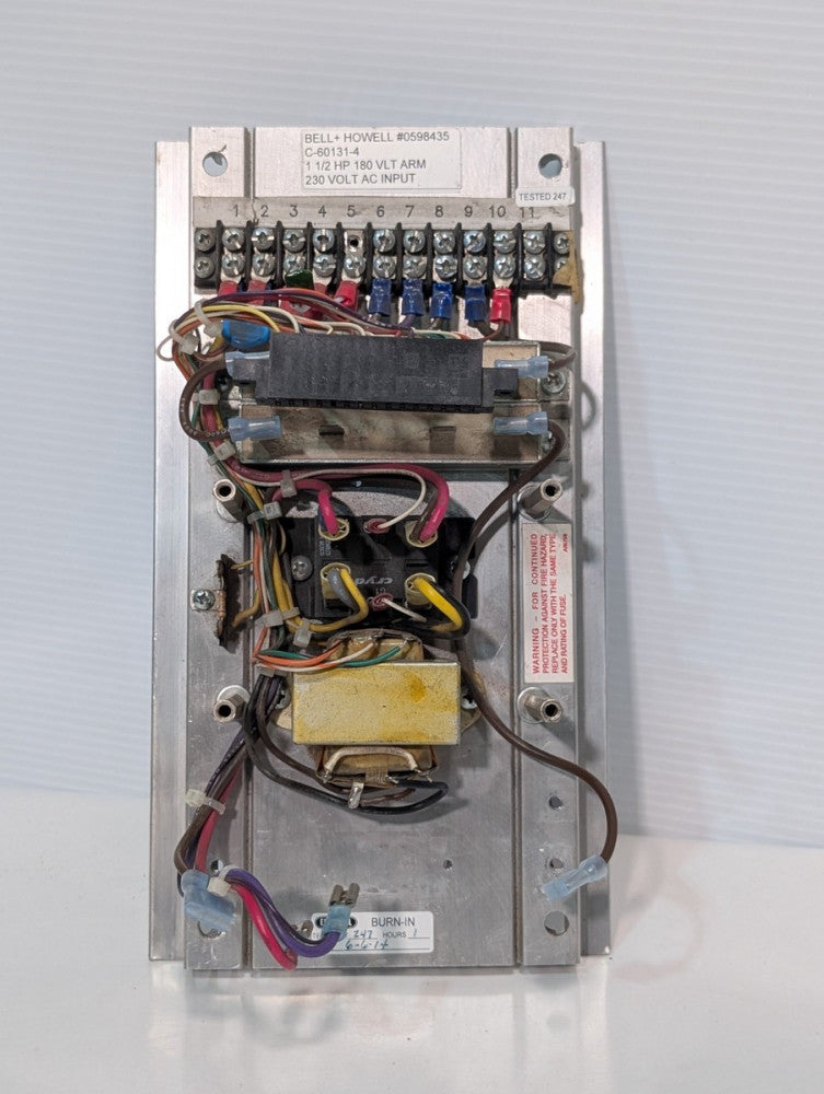 Bell & Howell 0598435 DC Motor Control,  230vac Input, 1.5hp,  C-60131-4