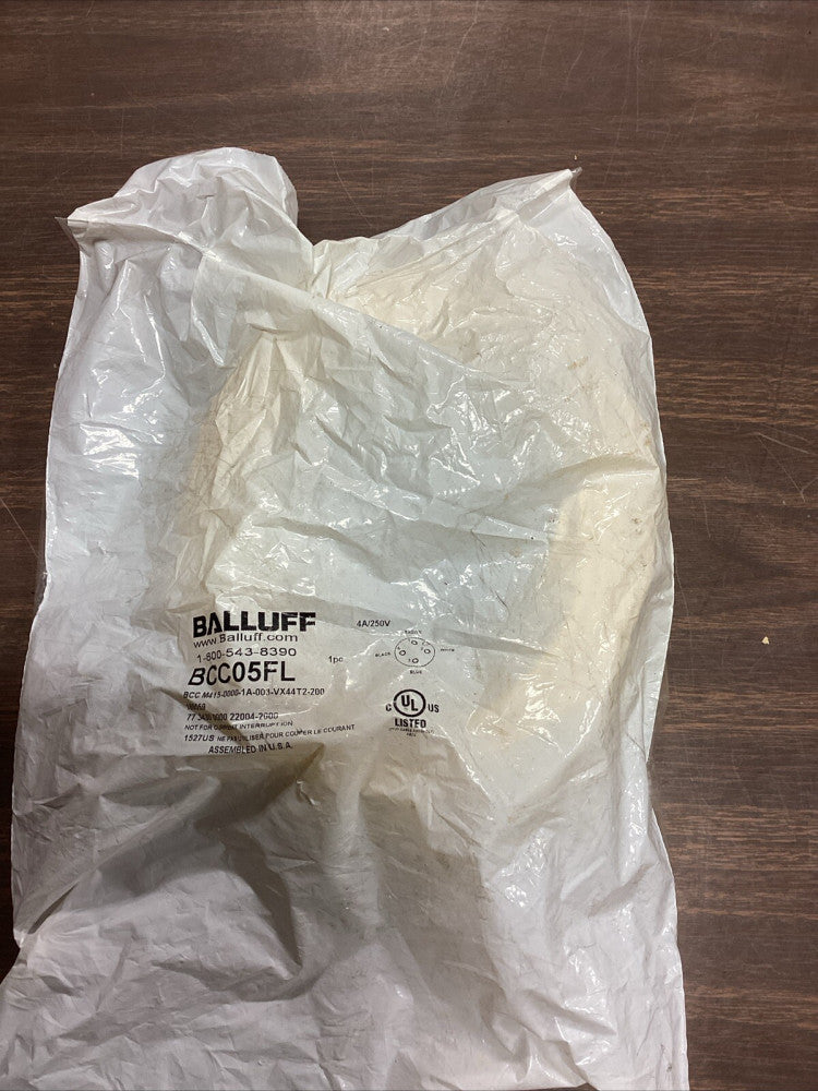 Balluff  M415-0000-1A-003-VX44T2-200 Single Ended Cordset F M12 20M BCC05FL E63