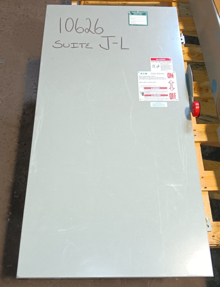 Eaton DG325NGK 400 Amp Safety Disconnect Switch 3 Pole 4W Fusible 240 Vac