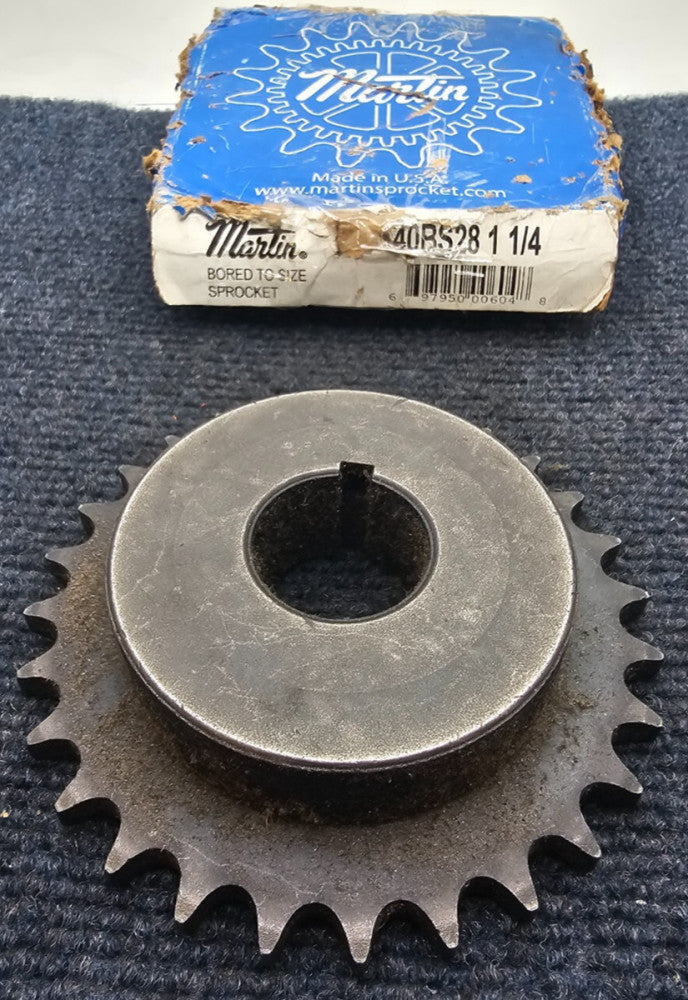 Martin Sprocket 40BS28 1 1/4 1.2500 in Bore 28 Teeth Sprocket