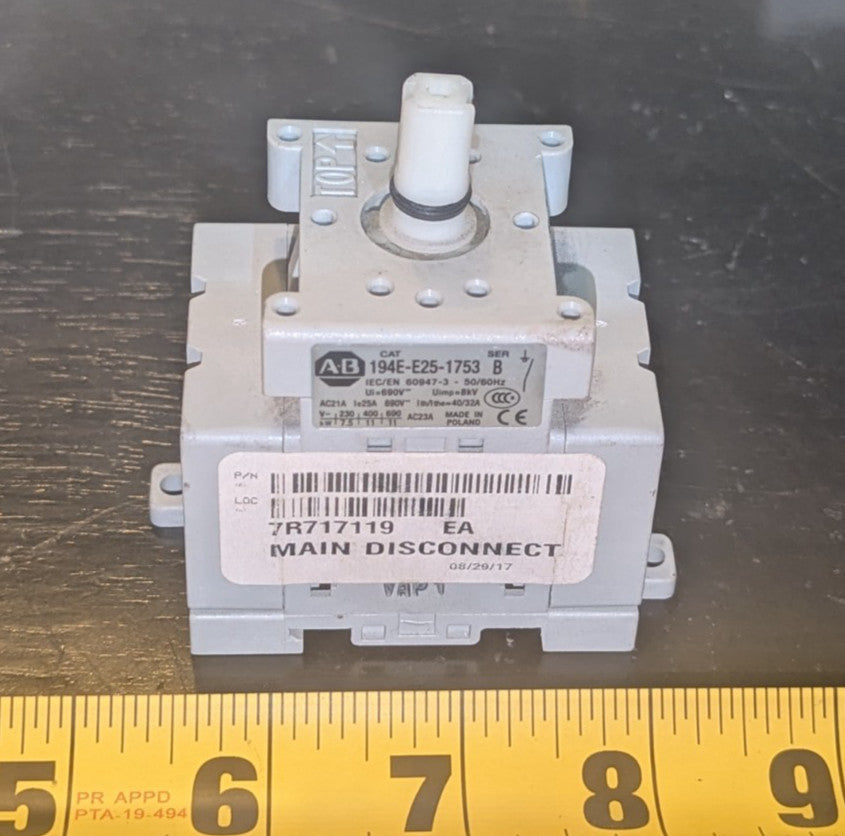 Allen Bradley Load Switch 194E-E25-175 Ser B NOS