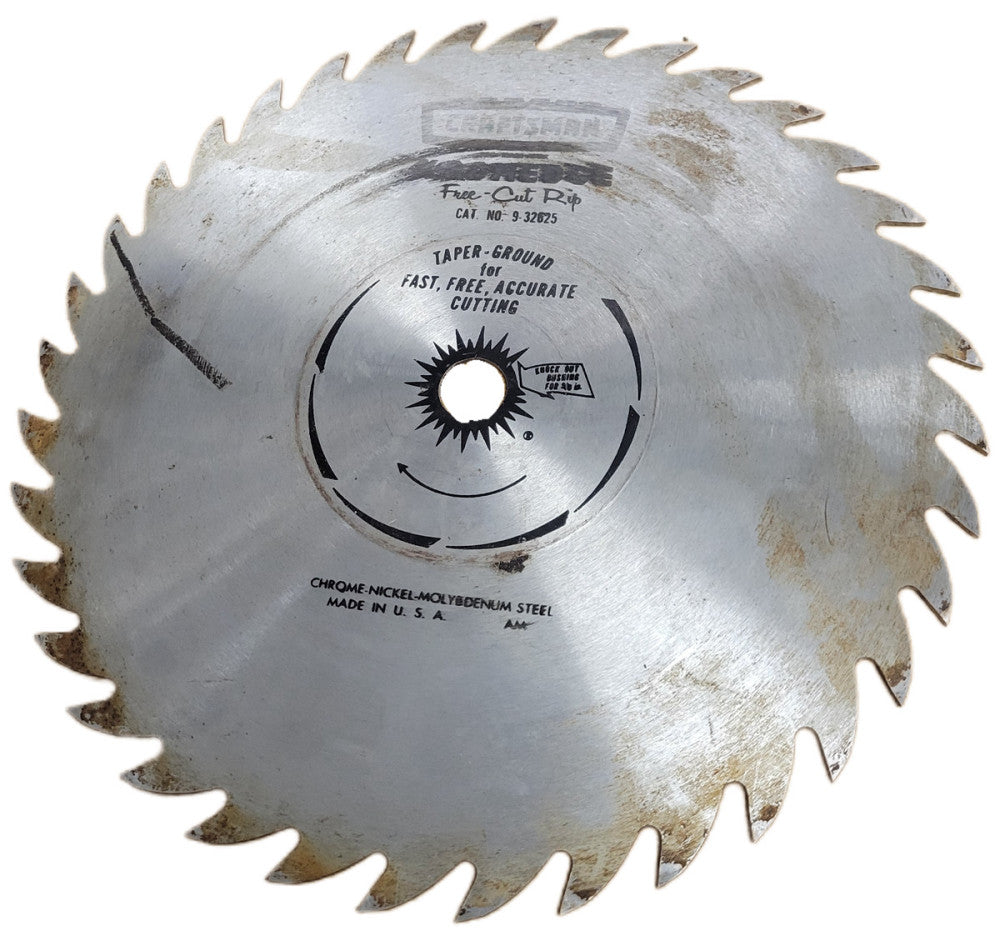 CRAFTSMAN KROMEDGE FREE-CUT RIP 9" CIRCULAR SAW BLADE 36 TOOTH 5/8" NO. 9-32625