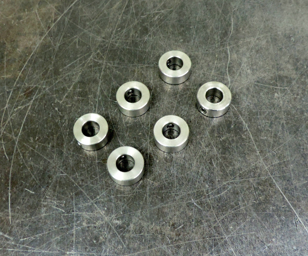 Climax C-050-S Stainless Steel Shaft Collar with Set 1/2" Bore  Lot of Six (6)