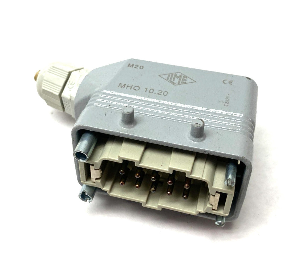 ILME MHO 10.20 Connector Hood M20 4-Pegs w/ 10-Pin Male Insert