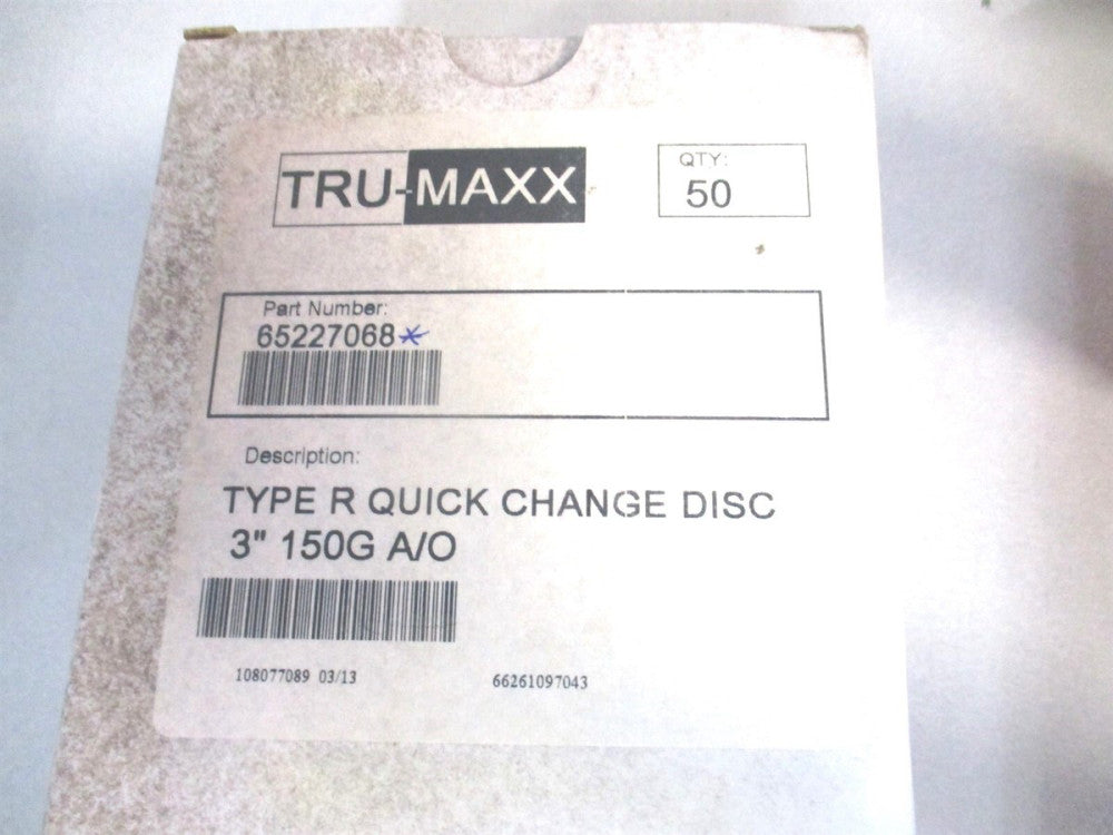 (69957323734) 3″ 150 Grit Very Fine Aluminum Oxide Quick Change Disc - Qty 50