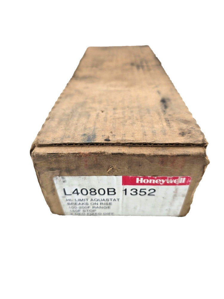 Honeywell L4080B 1352 High Limit Immersion Aquastat, 100-200°F Range, 8°F Diff