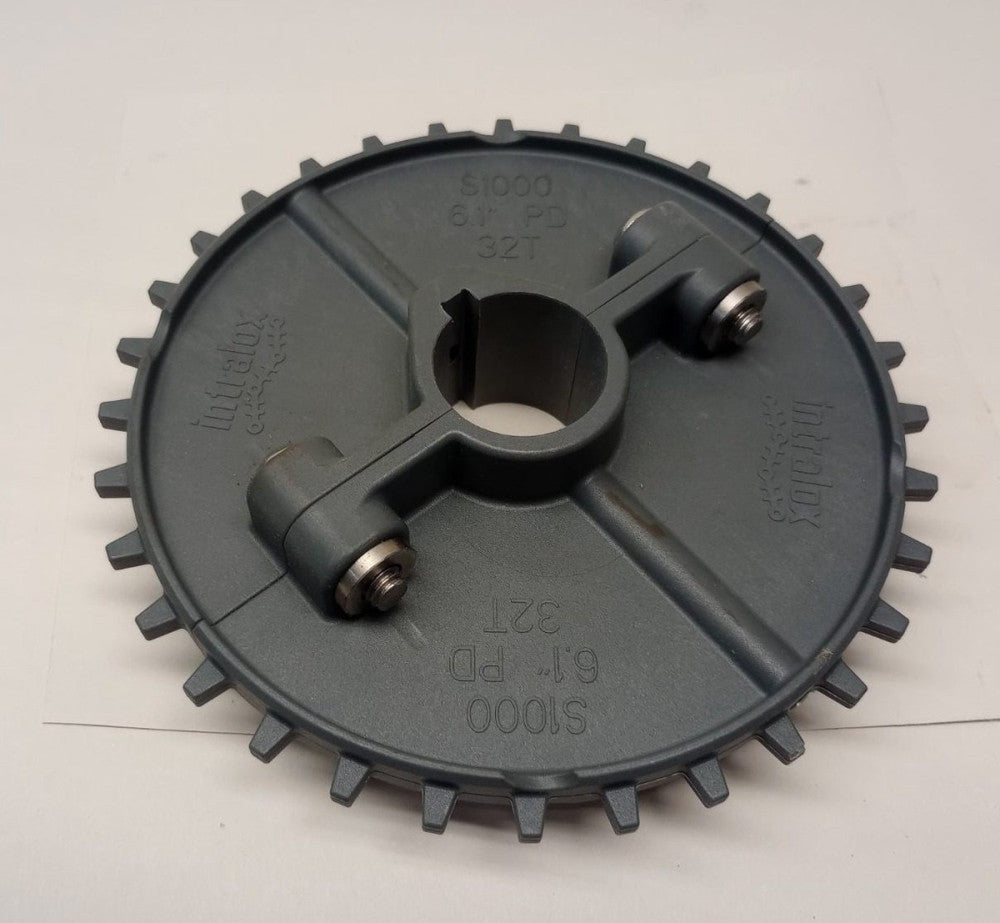 Intralox S1000-Split 1-1/4 Conveyor Sprocket 6.1 PD 32T Split Hub 1.25 bore key