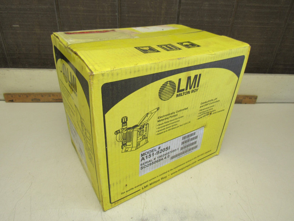 MILTON ROY ELECTRONIC METERING PUMP A151-920SI FACTORY SEALED MAKE OFFER !!