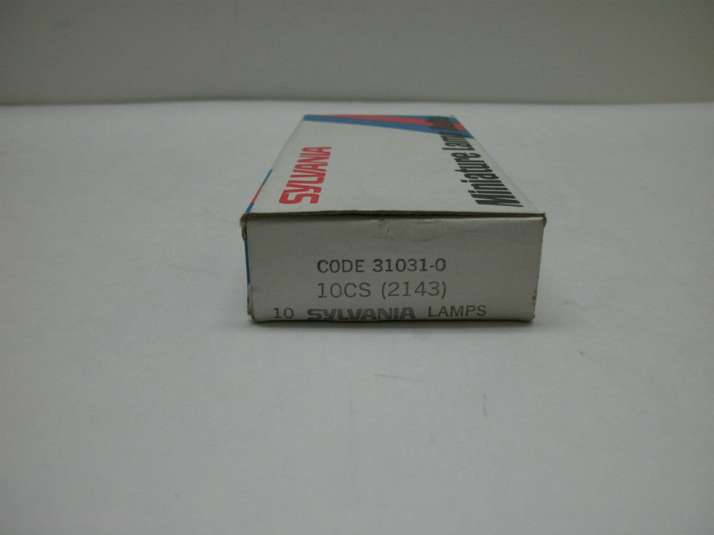 SYLVANIA 10CS MINIATURE LAMP BULBS 10V 0.01A .017W T-2 WIRE TERM (LOT OF 10) NIB