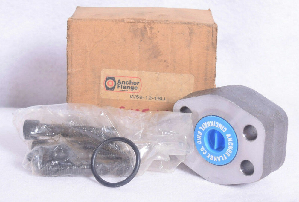 Anchor Fluid Power Carbon Steel Flat Socket Weld Pipe 4-Bolt Flange W59-16-16U 