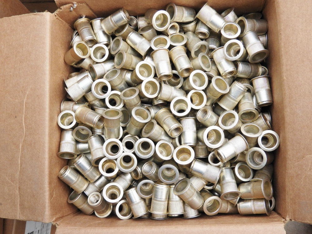 650 pcs M12 x 1.75 Steel Rivnut Steel Threaded Inserts Rivet Nut Grip Range 1.60