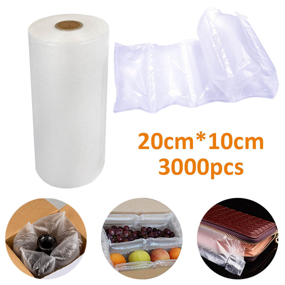 3000Pcs Air Pillow for  Machine Bag Film 20*10cm Cushion Bubble USA