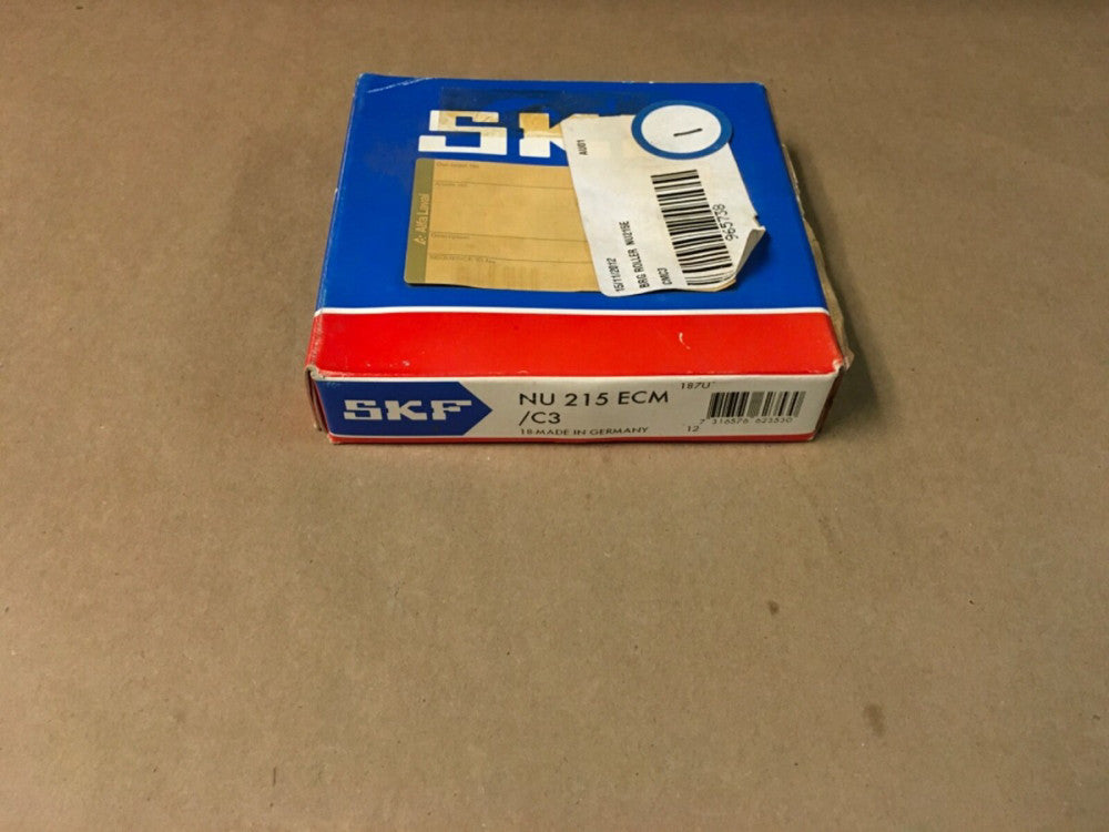 SKF NU 215 ECM/C3 Cylindrical Bearing, 75mm ID X 130mm OD, 25mm Width  (KB)