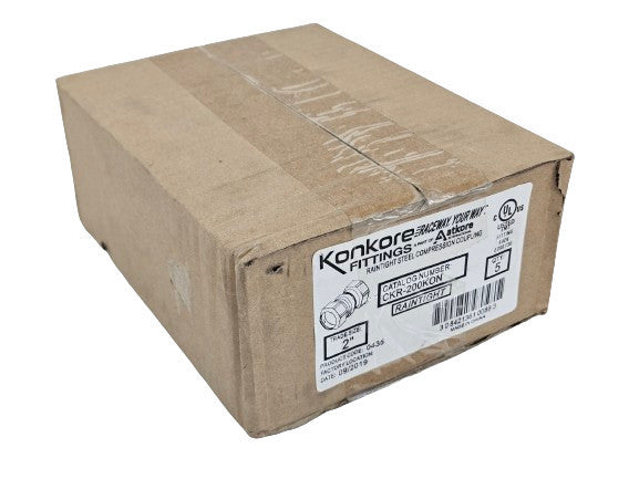 (5) Koncore CKR200KON 2" EMT Compression Couplers Nema 3R Raintight Sacramento