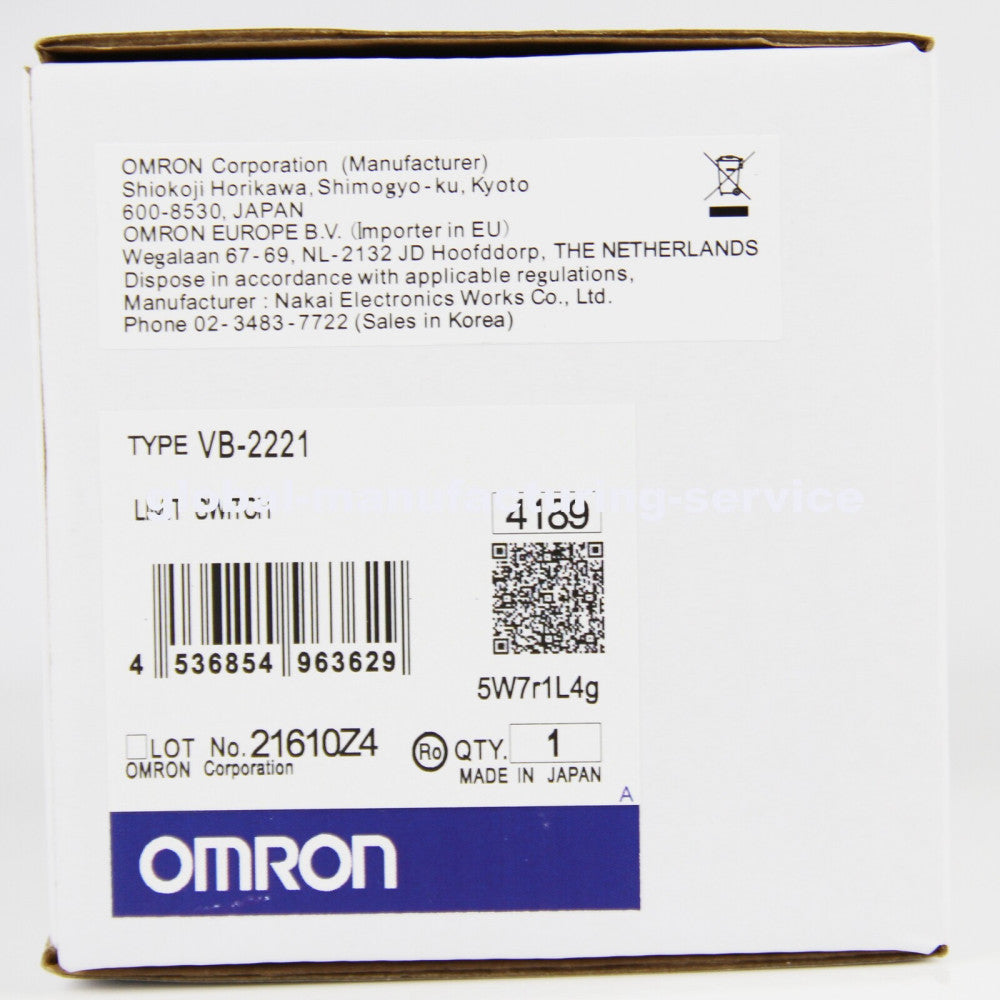 Omron Industrial Limit Switch VB-2221 VB2221 New in Box NIB Free Ship