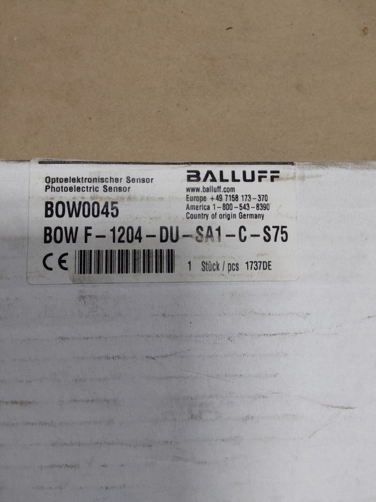 Balluff BOW0045 Optoelekronischer Sensor Photoelectric Sensor F-1204-DUSA1-C-S75