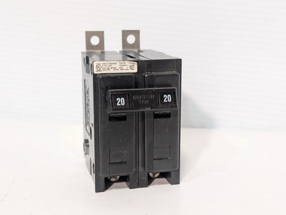 Cutler-Hammer BAB2020 Type BA 2-Pole Circuit Breaker 20 Amp 120/240V
