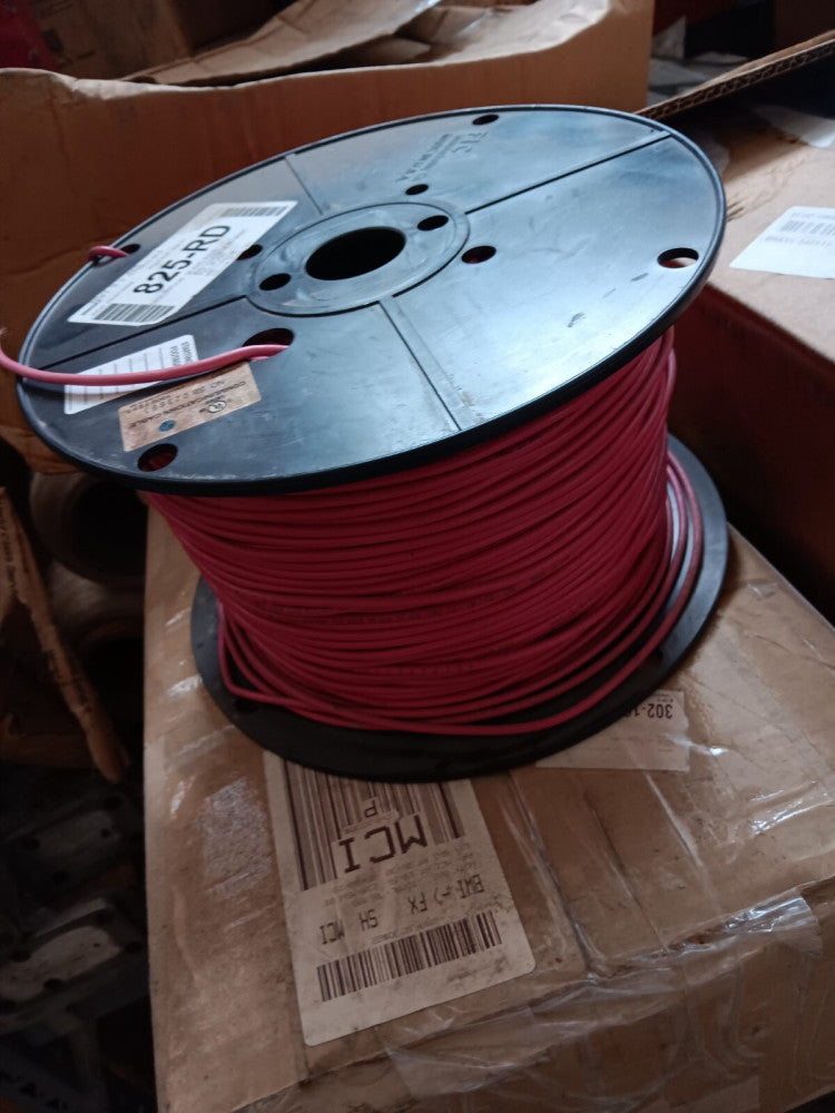 New 1000' West Penn Wire 825 Red 25 AWG Solid Miniature Coax Pro Video Cable
