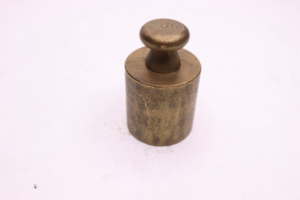 Cylindrical Calibration Test Weight with Finely Turned Brass 500 g 