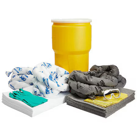 Brady Skma-14 Spill Kit, 13 Gal Volume Absorbed Per Kit, 14 Gal Capacity, Drum,