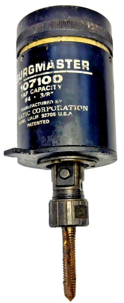 TAPMATIC CORP. BURGMASTER TAPPING HEAD 107100 TAP CAPACITY #4-3/8"