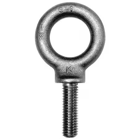 Ken Forging K2023-A Eye Bolt With Shoulder, 3/8"-16, 3/4 In Shank, 1 In Id,
