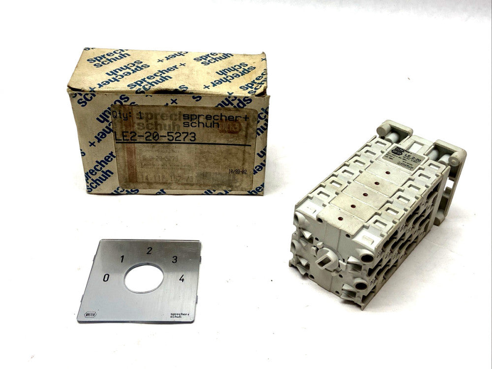Sprecher+Schuh LE2-20-5273 Rotary Cam Switch 20A 3-Pole